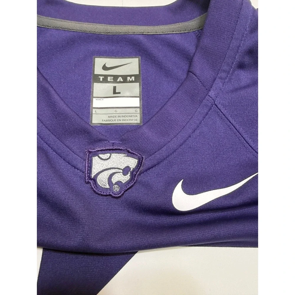 Nike Kansas State Wildcats K-State Football Jersey 16 Purple Mens Large L